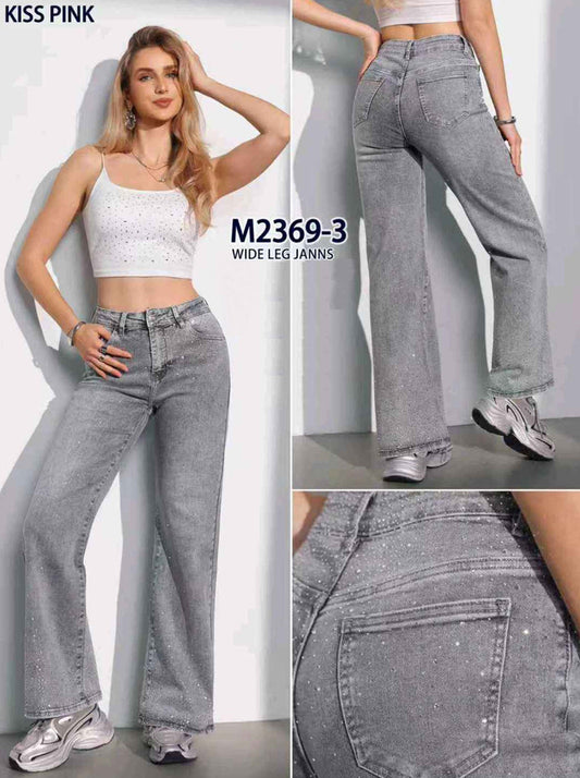 Jeans donna Kiss Pink all'ingrosso modello M2369 - L&Y