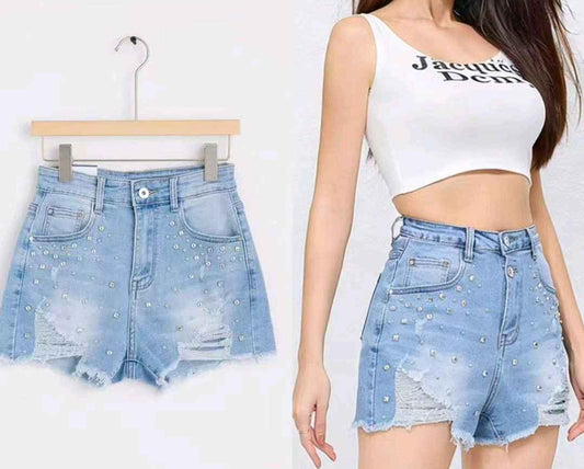 Shorts donna Nove & Nove all'ingrosso modello F2699 - L&Y