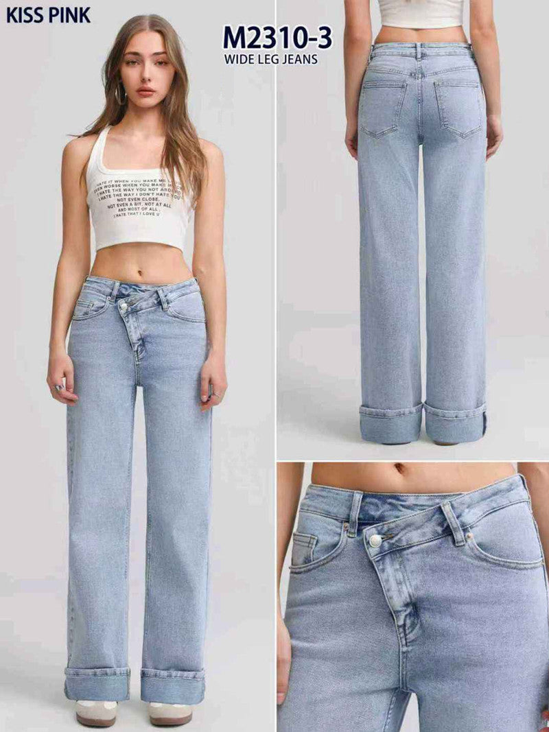 Jeans donna Kiss Pink all'ingrosso modello M2310 - L&Y