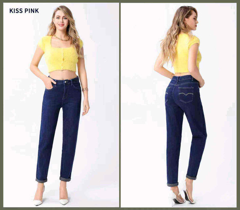 Jeans donna Kiss Pink all'ingrosso modello KP101-2 - L&Y
