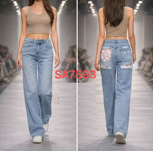 Jeans donna Eilous Jeans all'ingrosso modello SA-7593 - L&Y