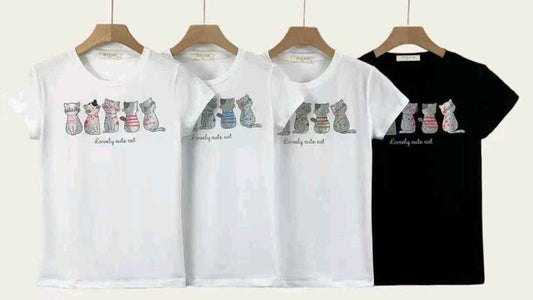 T-shirt donna Miss Kiss all'ingrosso modello MS-A6212 - L&Y