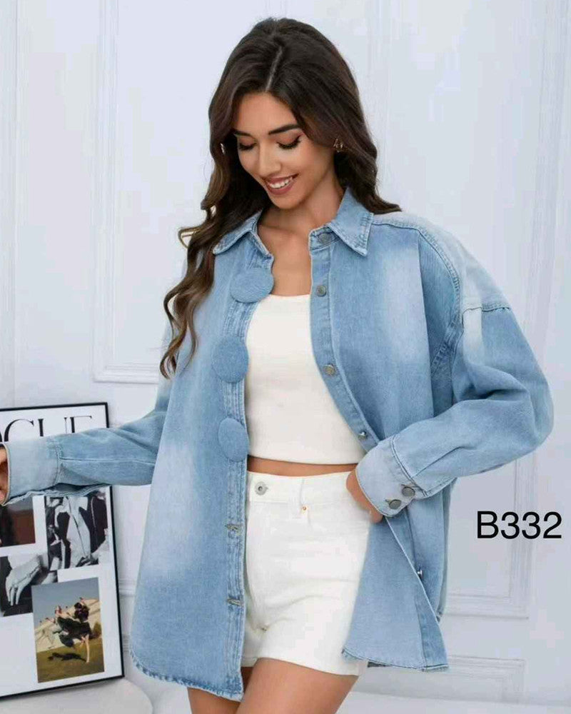 Camicia di jeans donna Vinceotto all'ingrosso modello B-332 - L&Y