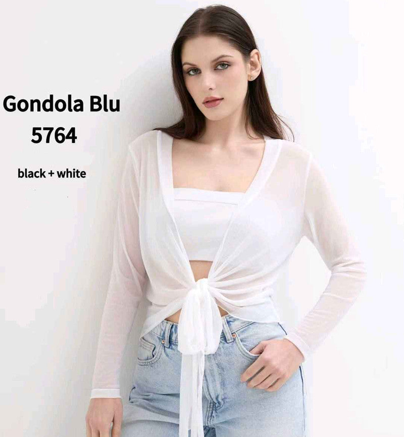 Coprispalla donna Gondola Blu all'ingrosso modello V5764 - L&Y
