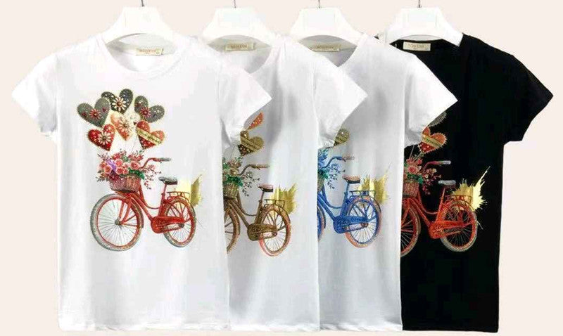 T-shirt donna Miss Kiss all'ingrosso modello MS-A268 - L&Y