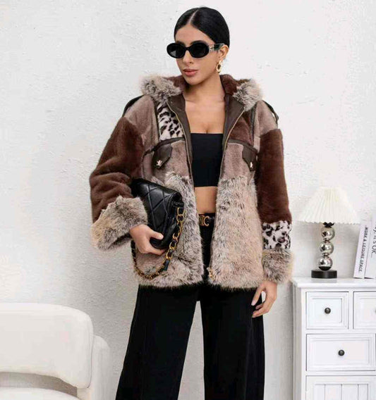 Ecopelliccia donna Vincenove all'ingrosso modello DA-1021 - L&Y