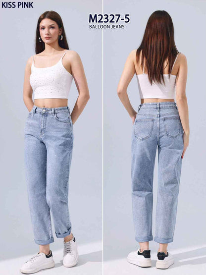 Jeans donna Kiss Pink all'ingrosso modello M2327 - L&Y