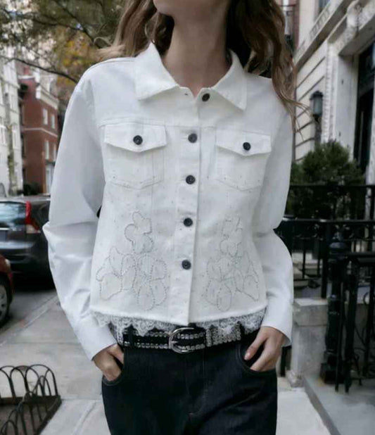 Giacca di jeans donna Miss Kiss all'ingrosso modello SMR20131 - L&Y