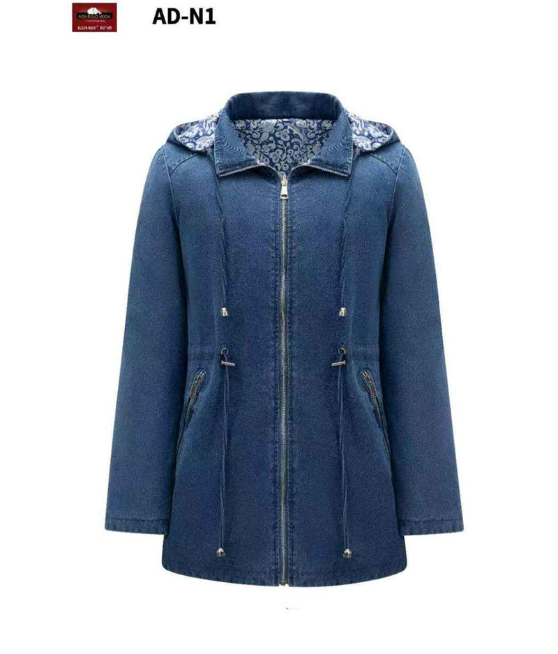 Giacca di jeans donna Ellen Rose all'ingrosso modello AD-N1 - L&Y