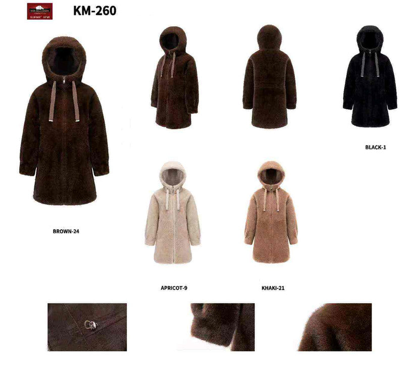 Ecopelliccia donna Ellen Rose all'ingrosso modello KM260 - L&Y