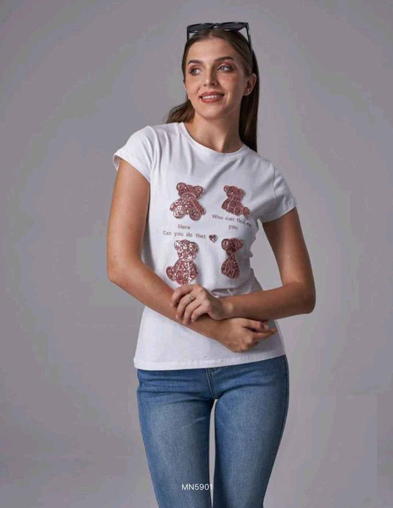 T-shirt donna Monte Cervino all'ingrosso modello MN5901 - L&Y