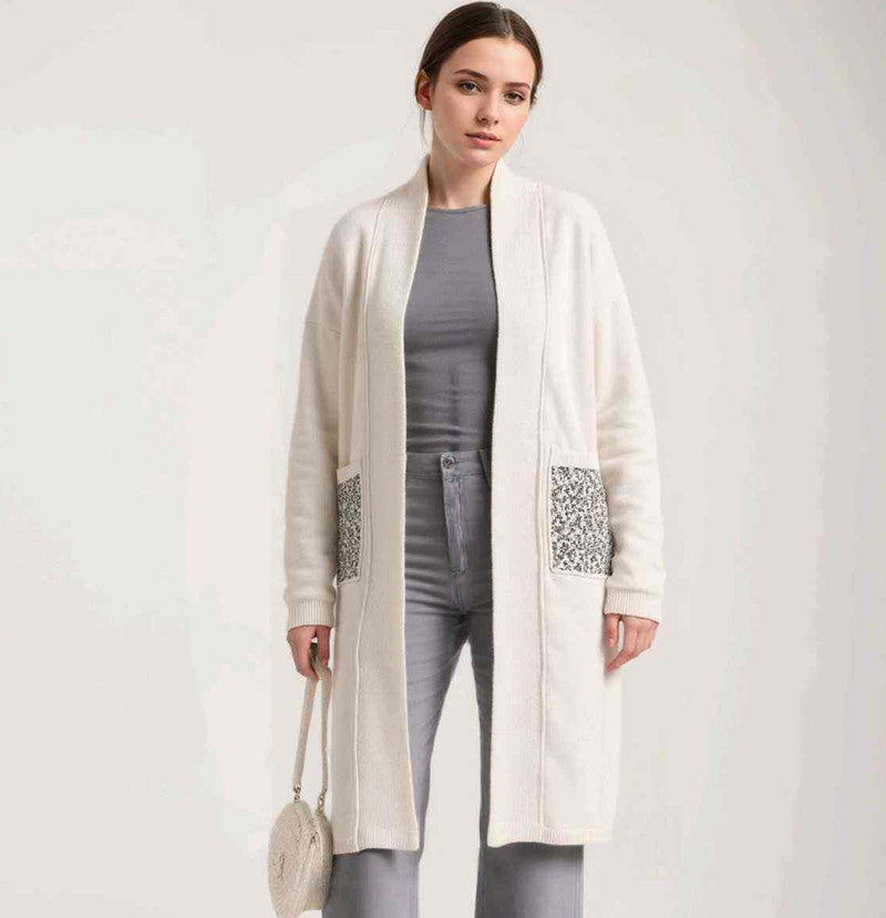 Coprispalla donna Blu Oltre all'ingrosso modello ZJ85243 - L&Y