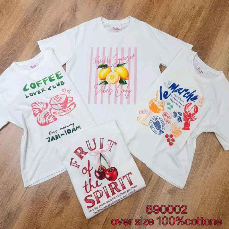 T-shirt donna Timiami all'ingrosso modello 68001-FRUIT - L&Y
