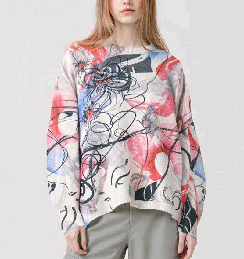 Maglia donna Blu Oltre all'ingrosso modello NC86768 - L&Y