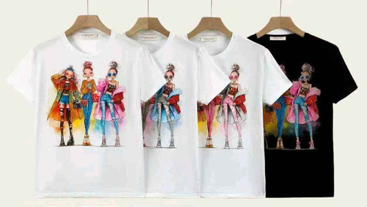 T-shirt donna Miss Kiss all'ingrosso modello MS-A6222 - L&Y