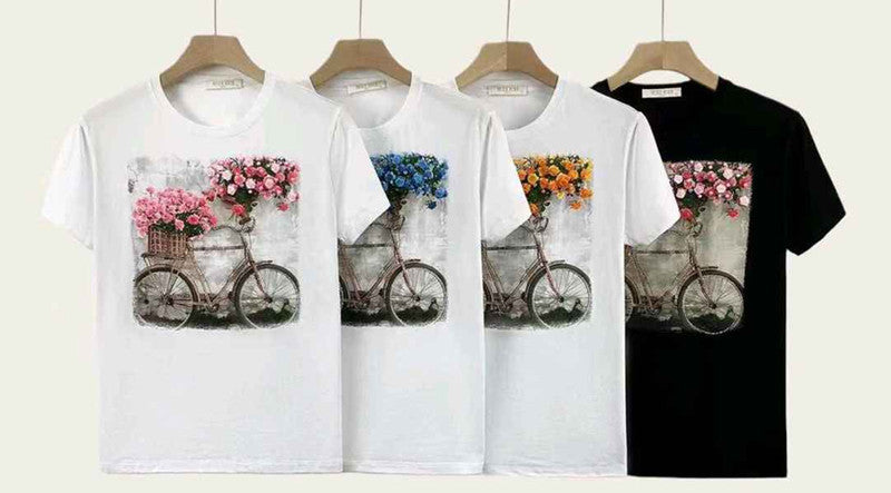 T-shirt donna Miss Kiss all'ingrosso modello MS-A613 - L&Y