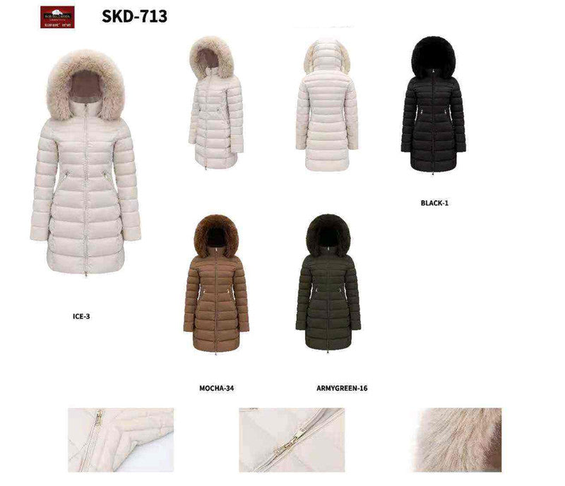 Giubbotto donna Ellen Rose all'ingrosso modello SKD713 - L&Y