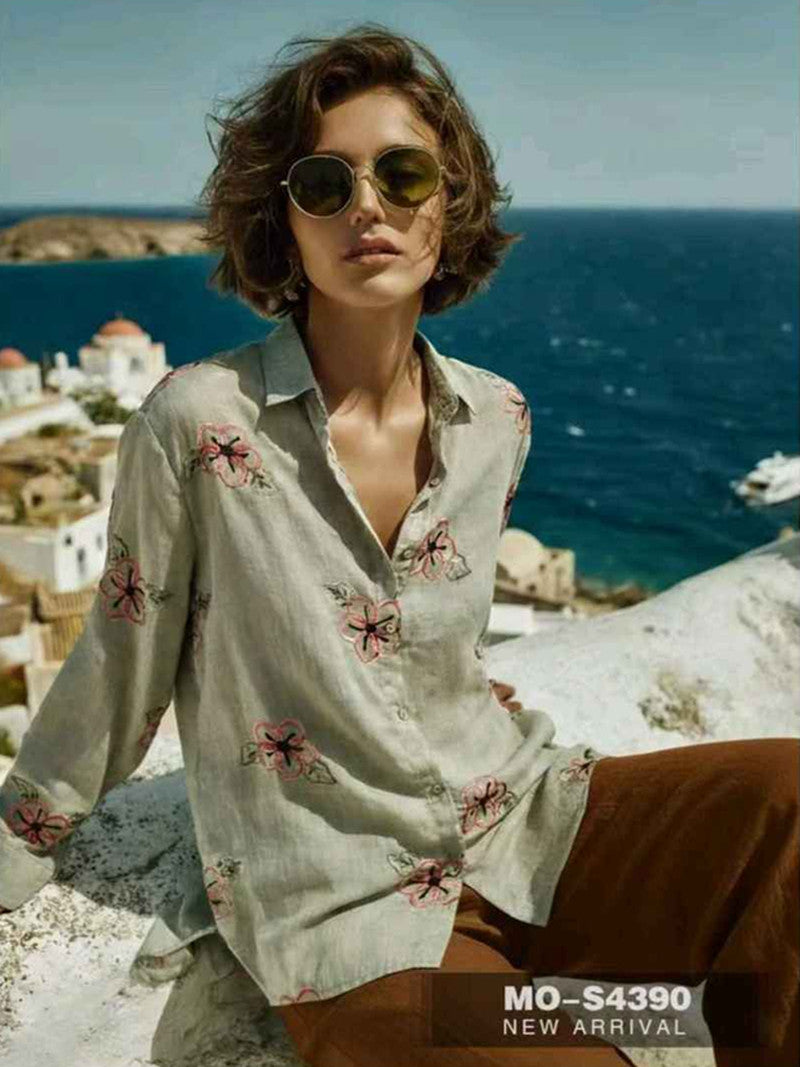 Camicia donna Morghy all'ingrosso modello MO-S4390 - L&Y