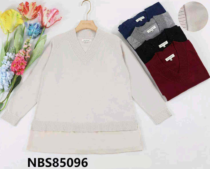 Maglia donna Blu Oltre all'ingrosso modello NBS85096 - L&Y