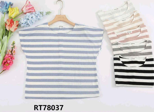 T-shirt donna Blu Oltre all'ingrosso modello RT78037 - L&Y