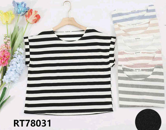 T-shirt donna Blu Oltre all'ingrosso modello RT78031 - L&Y