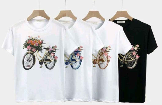 T-shirt donna Miss Kiss all'ingrosso modello MS-A212 - L&Y