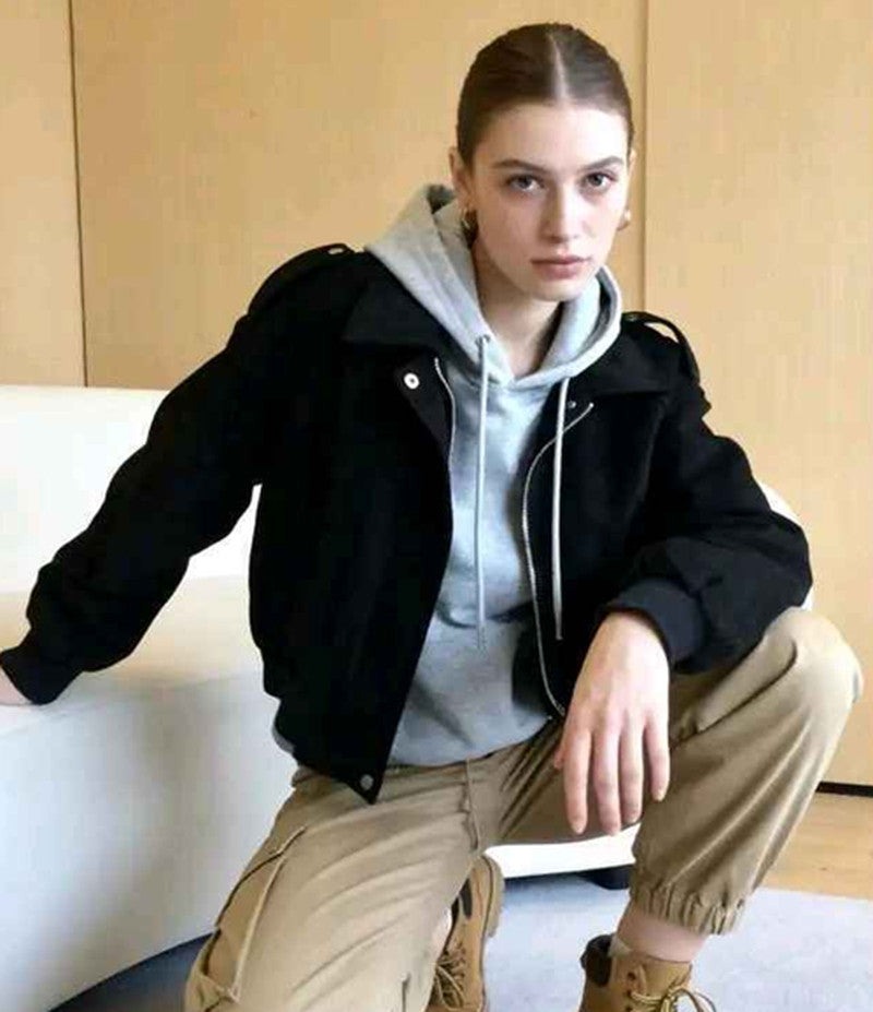 Giacca donna Blu Deise all'ingrosso modello AY987 - L&Y