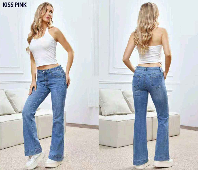 Jeans donna Kiss Pink all'ingrosso modello A398 - L&Y