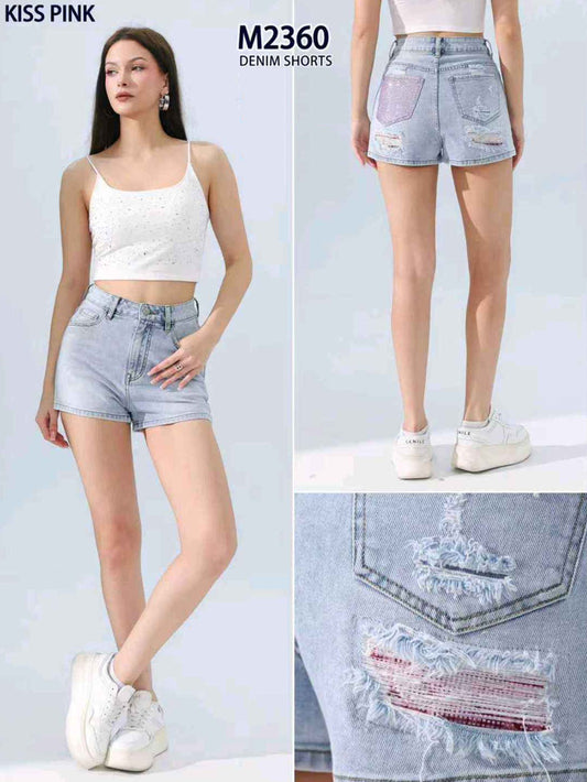 Shorts donna Kiss Pink all'ingrosso modello M2360 - L&Y