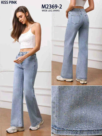 Jeans donna Kiss Pink all'ingrosso modello M2369 - L&Y