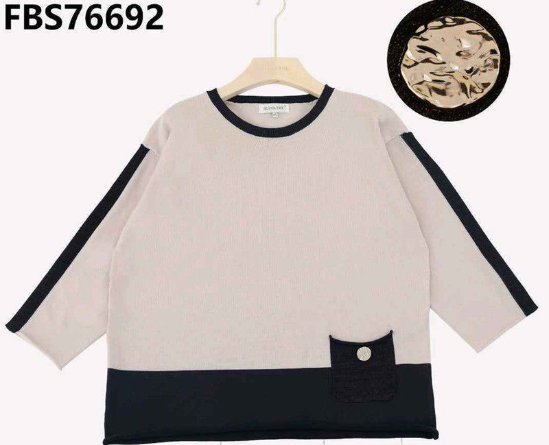 Maglia donna Blu Oltre all'ingrosso modello FBS76692 - L&Y