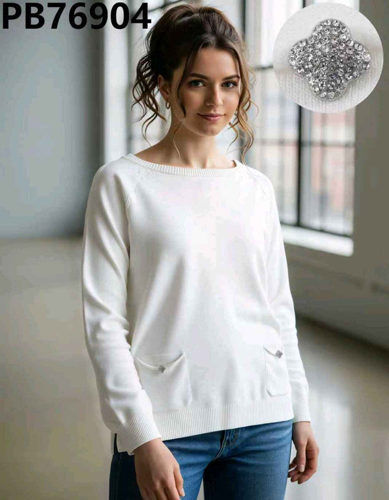 Maglia donna Blu Oltre all'ingrosso modello PB76904 - L&Y