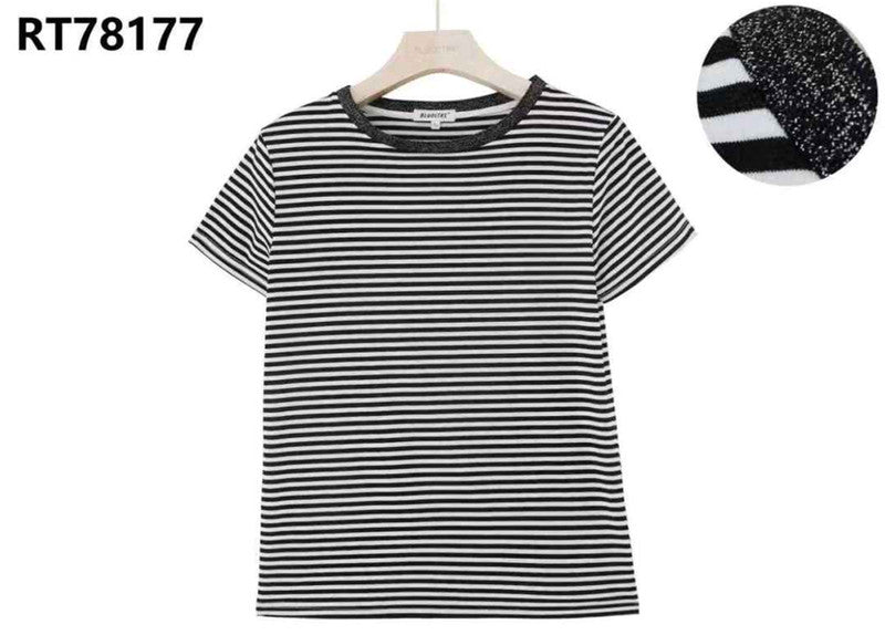 T-shirt donna Blu Oltre all'ingrosso modello RT78177 - L&Y