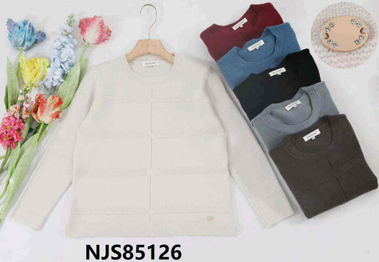 Maglia donna Blu Oltre all'ingrosso modello NJS85126 - L&Y