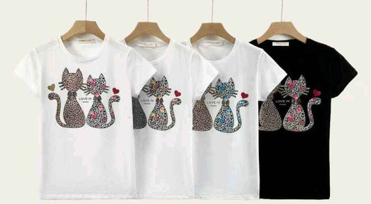 T-shirt donna Miss Kiss all'ingrosso modello MS-A6158 - L&Y