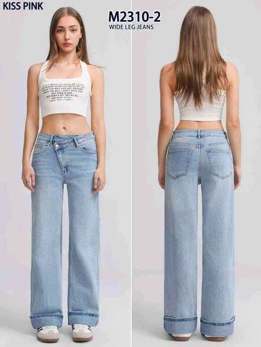 Jeans donna Kiss Pink all'ingrosso modello M2310 - L&Y