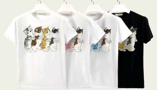 T-shirt donna Miss Kiss all'ingrosso modello MS-A280 - L&Y