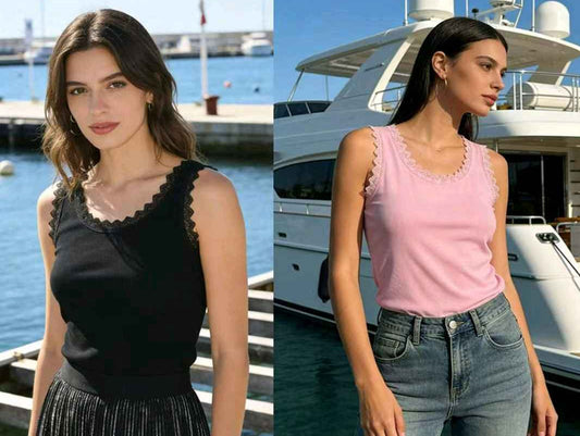 Canotta donna Wit Girl all'ingrosso modello Y056-2 - L&Y