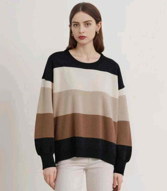 Maglia donna Blu Oltre all'ingrosso modello FBS85315 - L&Y