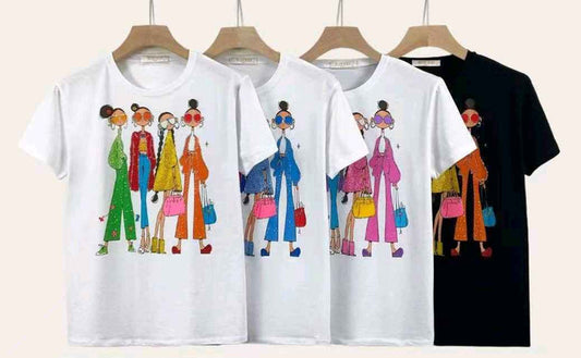 T-shirt donna Miss Kiss all'ingrosso modello MS-A680 - L&Y