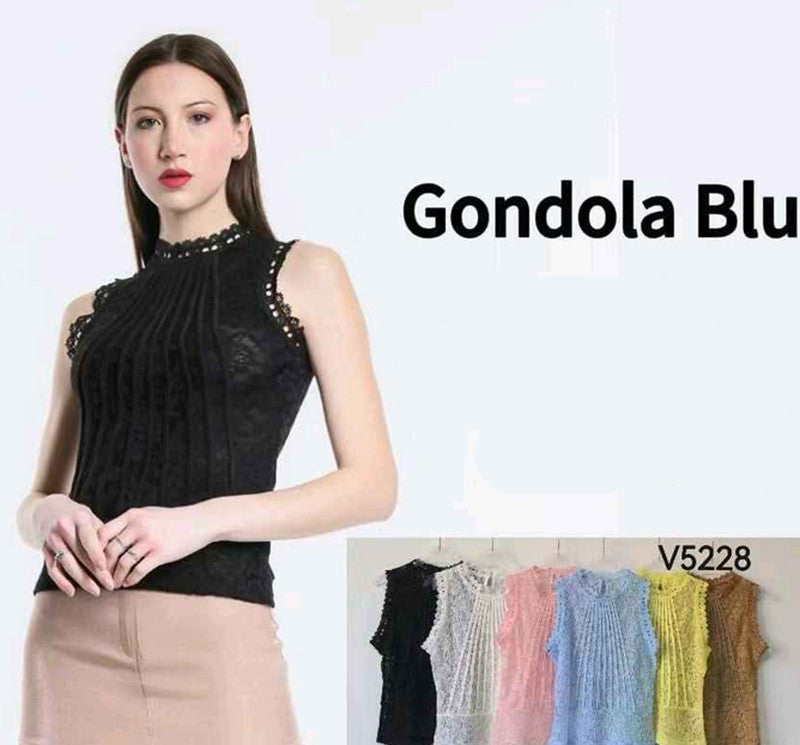 Canotta donna Gondola Blu all'ingrosso modello V5228 - L&Y