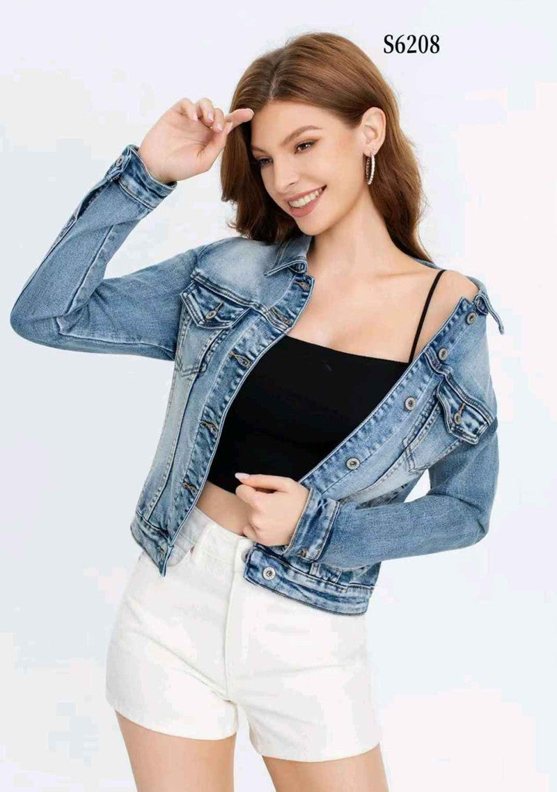 Giacca di jeans donna Water Jeans all'ingrosso modello S6208 - L&Y