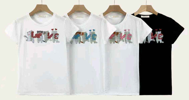 T-shirt donna Miss Kiss all'ingrosso modello MS-A6213 - L&Y