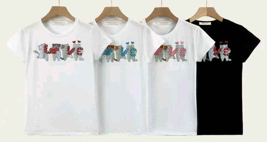 T-shirt donna Miss Kiss all'ingrosso modello MS-A6213 - L&Y