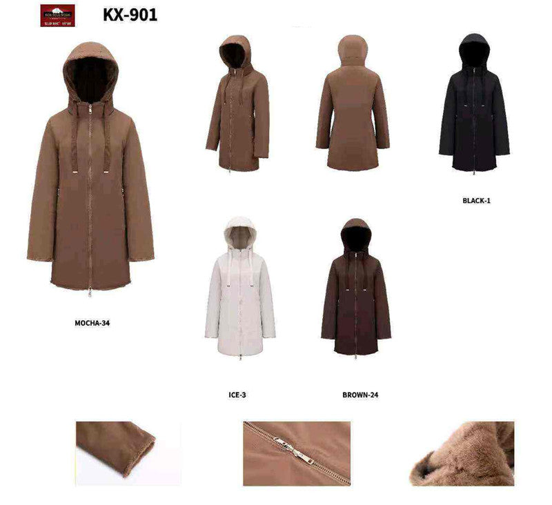 Giacca taglia comoda donna Ellen Rose all'ingrosso modello KX901 - L&Y
