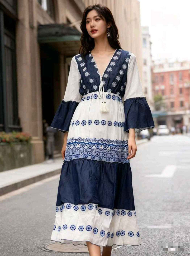 Vestito indiano donna Indian Emporium all'ingrosso modello IS-346 - L&Y