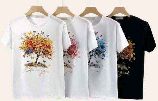 T-shirt donna Miss Kiss all'ingrosso modello MS-A219 - L&Y