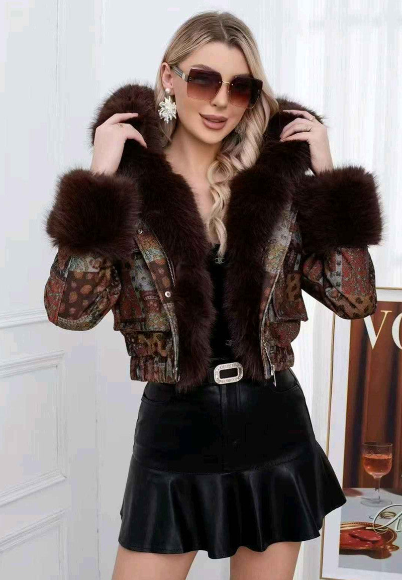 Ecopelliccia donna Vinceotto all'ingrosso modello DA-1075  - L&Y