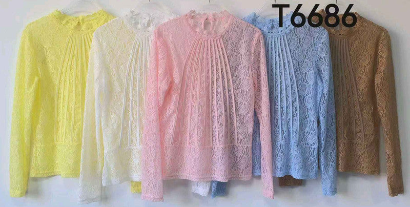 Maglia donna Gondola Blu all'ingrosso modello T6686 - L&Y