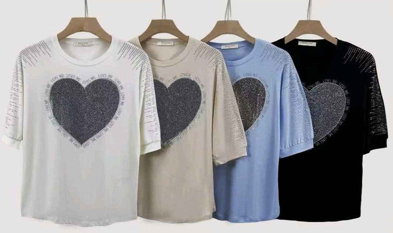 T-shirt donna Miss Kiss all'ingrosso modello MS-A562 - L&Y